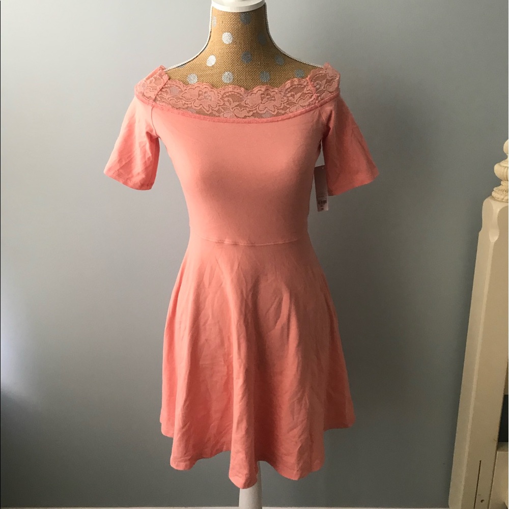 NWT! ✨ Coral Off the Shoulder Dress